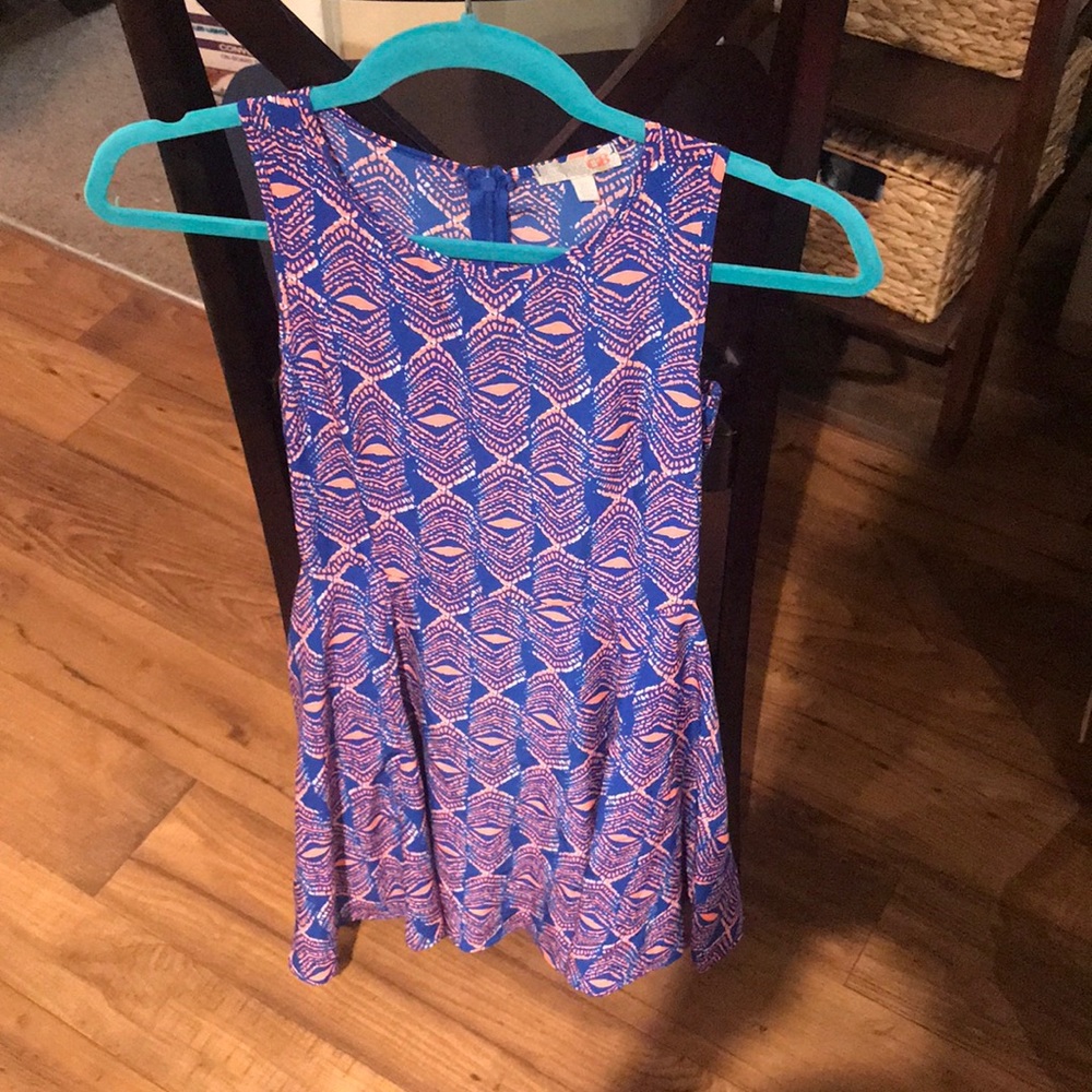 🧿GB Gianni Bini🧿 coral and blue dress.